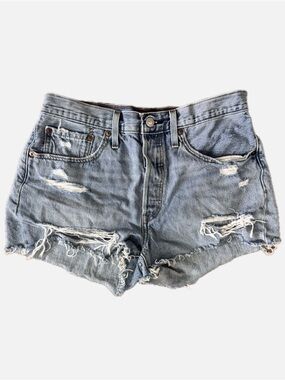 Levi 501 Distressed Shorts